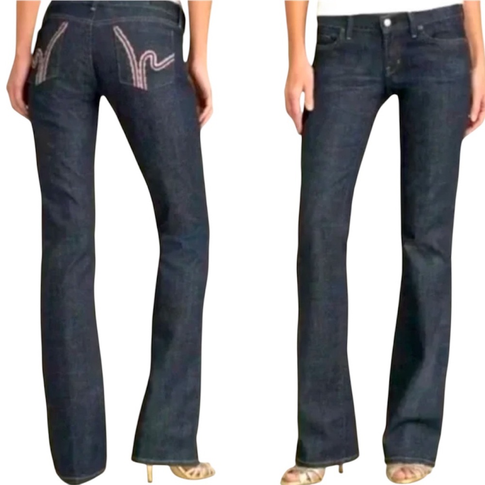 Citizens of Humanity Faye 003 Low Rise Bootcut Jeans 30 Y2K Dark Wash
